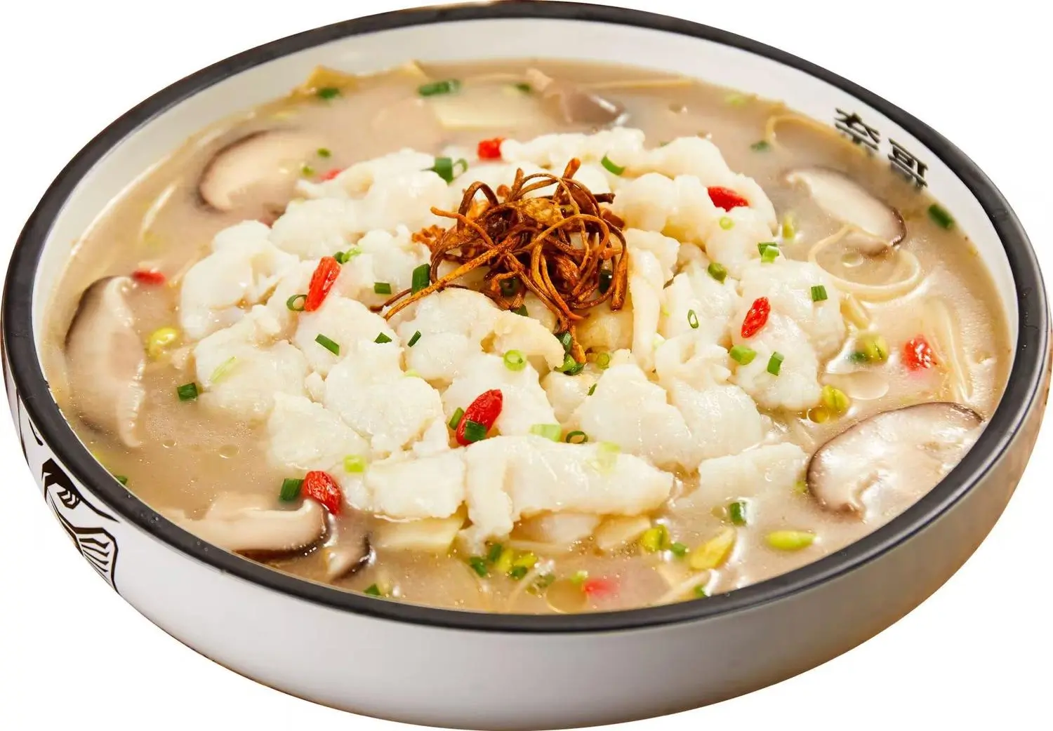 Healthy Mushroom Fish Fish in mushroom - infused soup with cordyceps at Nai Brother, a Chinese restaurant in Boston